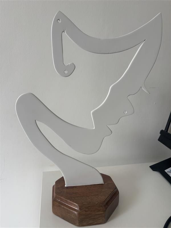Abstract Face Sculpture