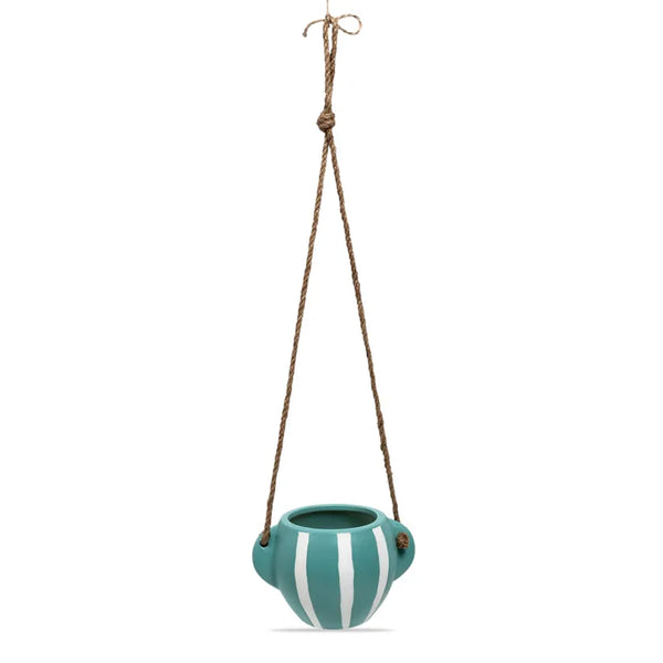 Ceramic Hanging Planter Stripe