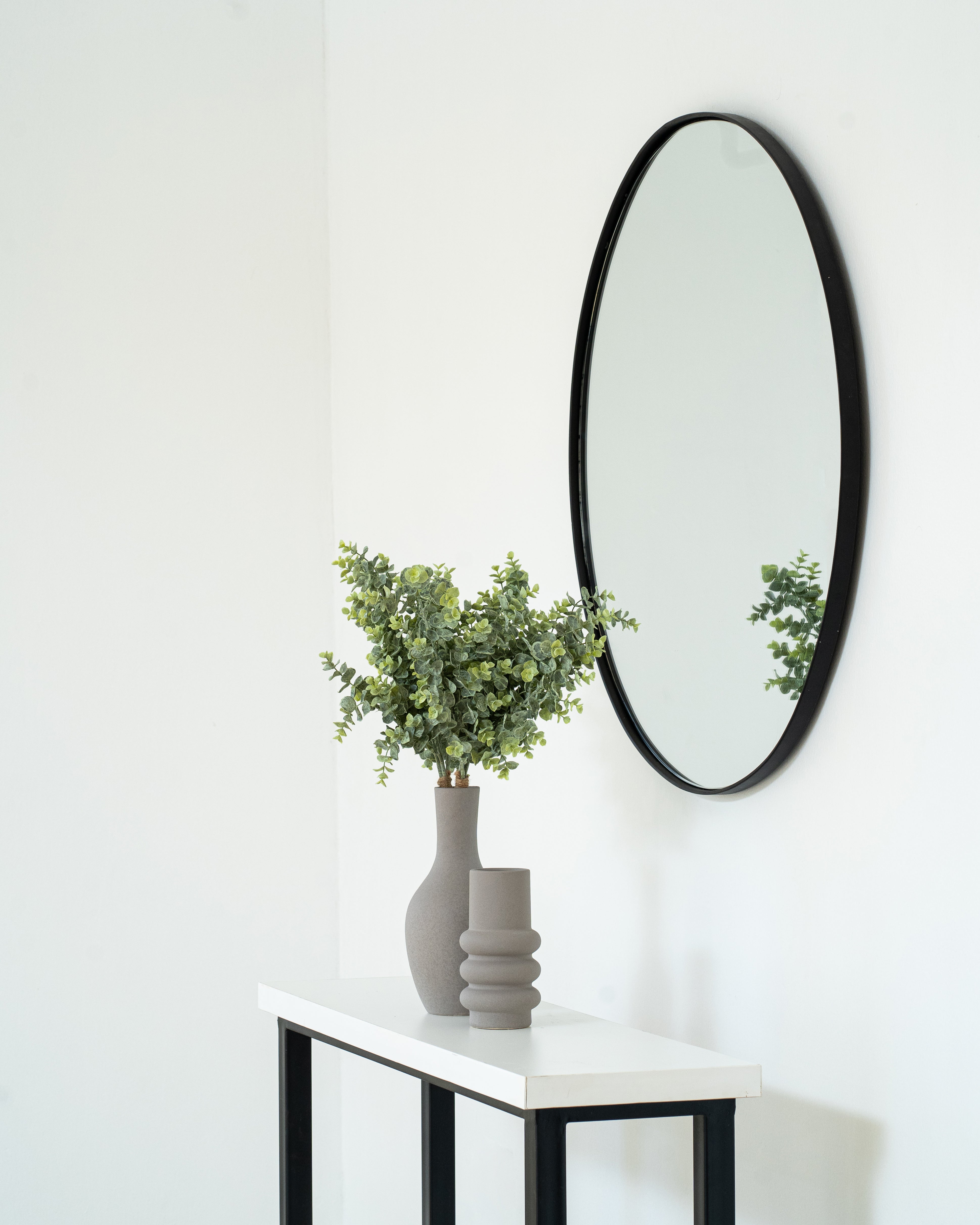 Round Console Wall Mirror