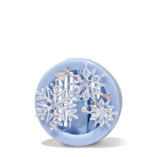 Iridescent Snowflakes Visor & Vent Clip Car Fragrance Holder