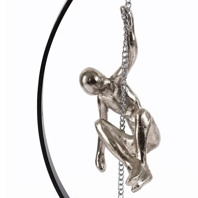 Jest Handcrafted Decor Accent, Silver & Black