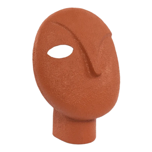 Decorative Abstract Head, Orange