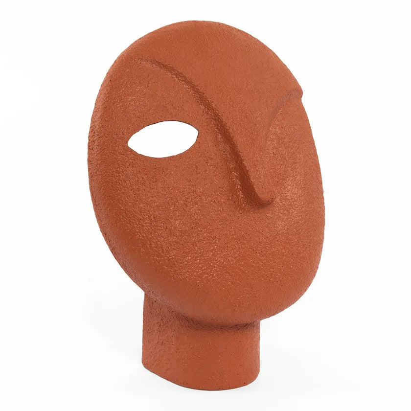 Decorative Abstract Head Accent, Orange