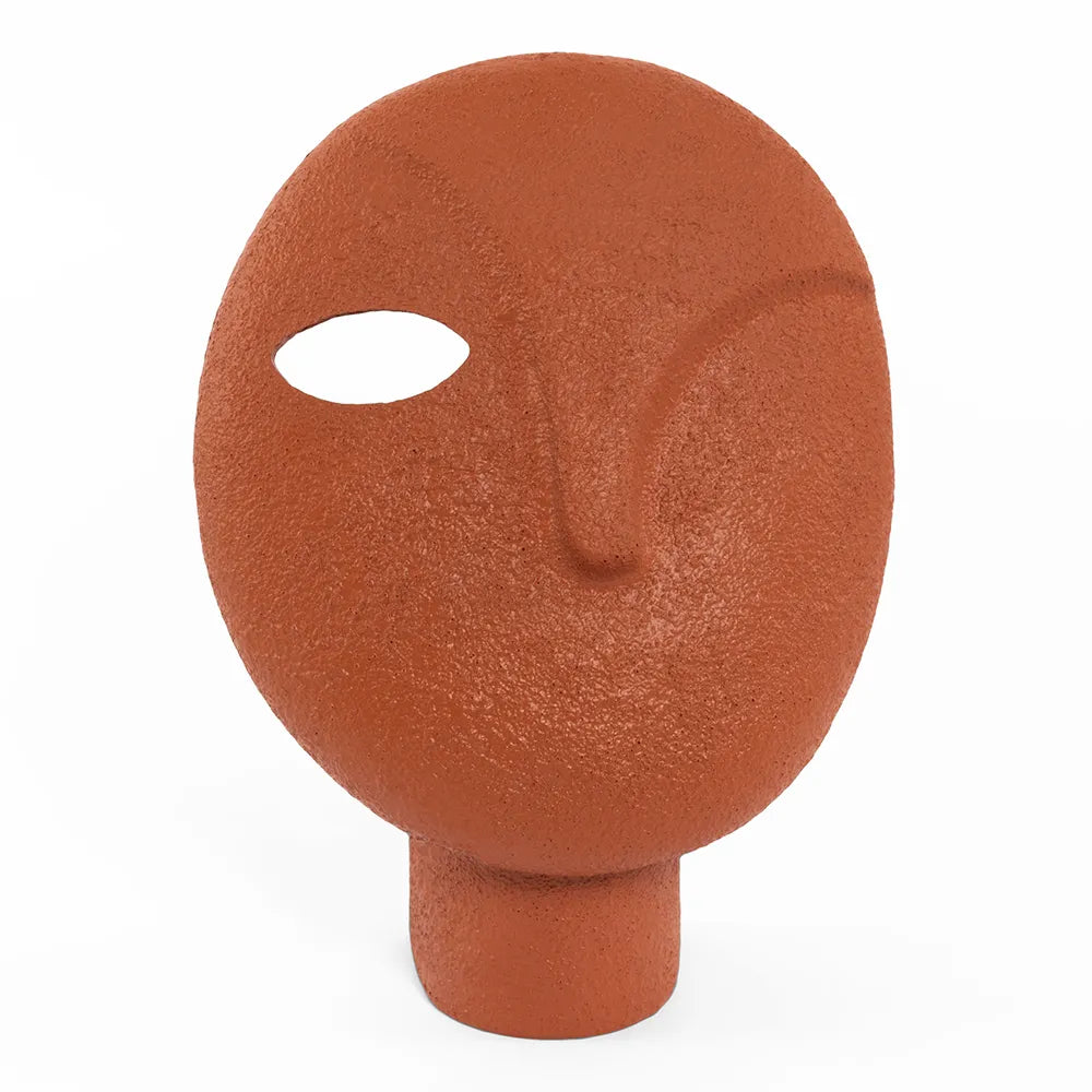 Decorative Abstract Head Accent, Orange