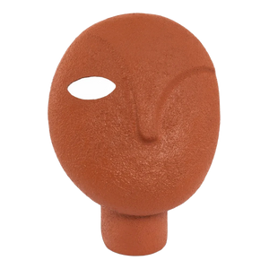 Decorative Abstract Head, Orange