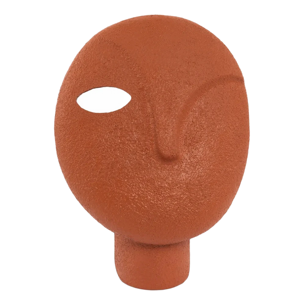Decorative Abstract Head, Orange