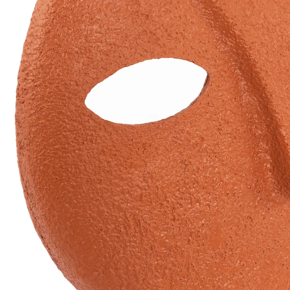 Decorative Abstract Head, Orange