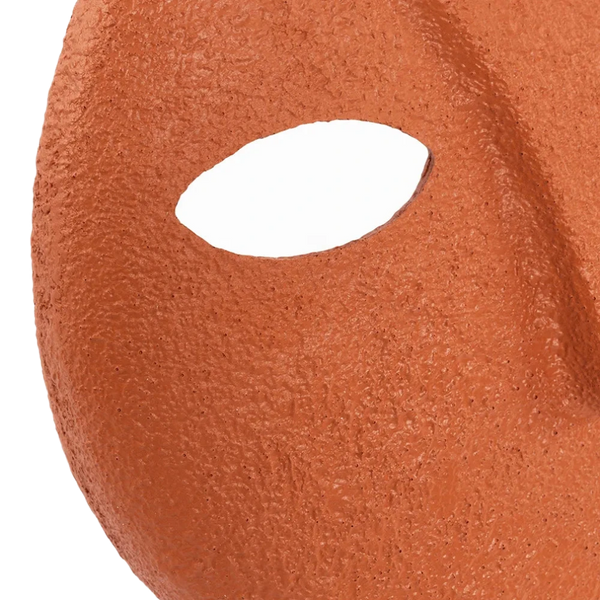 Decorative Abstract Head, Orange