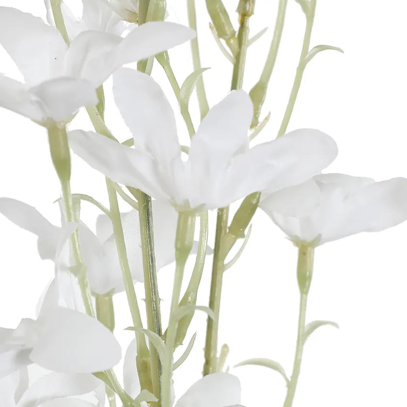 Mini Orchid Spray Stem-White 97cms